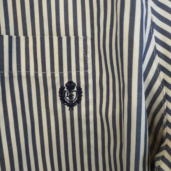 SOLD Vintage Liz Sport Striped Button Down Blouse Sz. XL - Picture 4 of 7